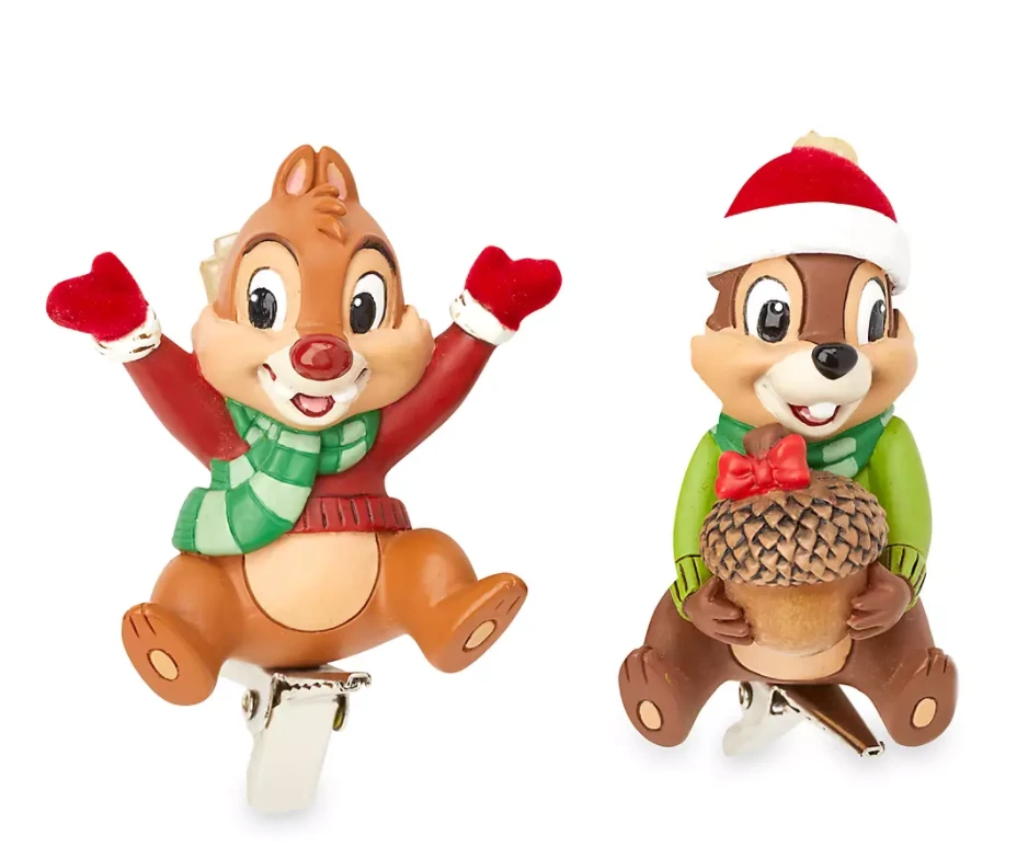 Chip ‘n’ Dale Festive Clip-On Ornaments 1 Chip ‘n’ Dale Festive Clip-On Ornaments