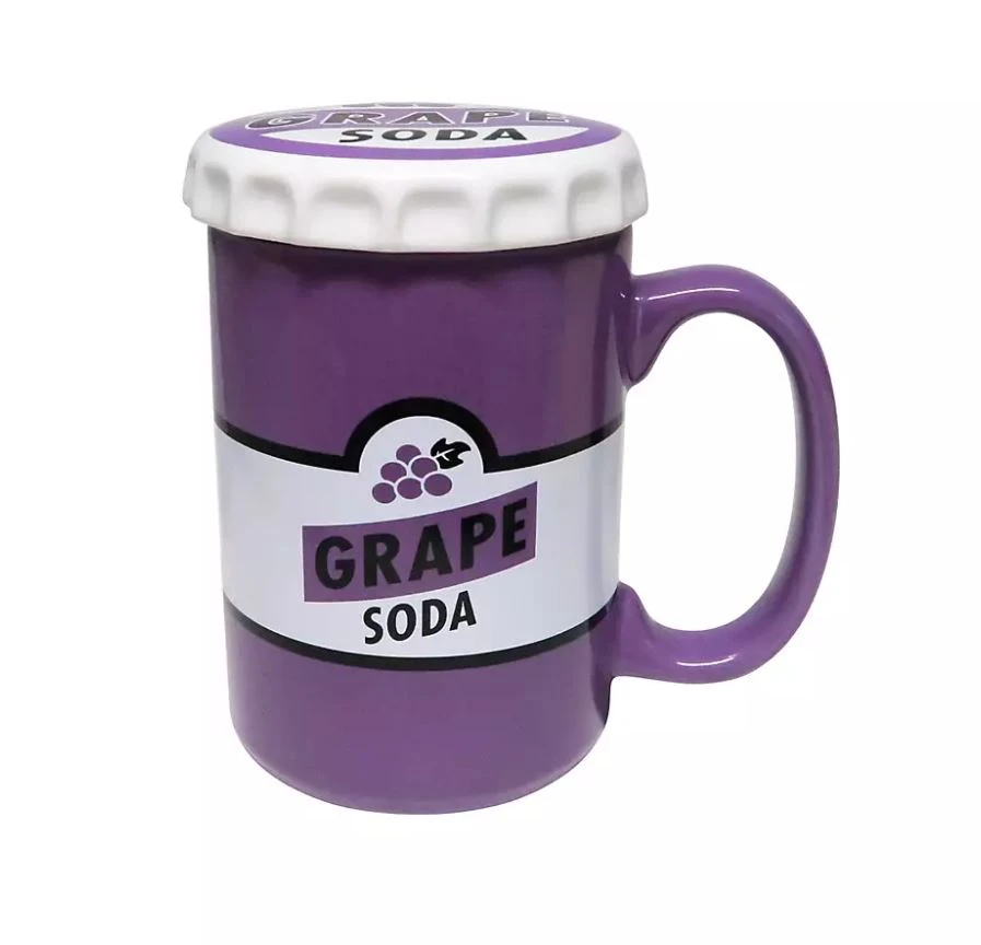 Grape Soda Mug With Lid - Up 1 Grape Soda Mug With Lid - Up