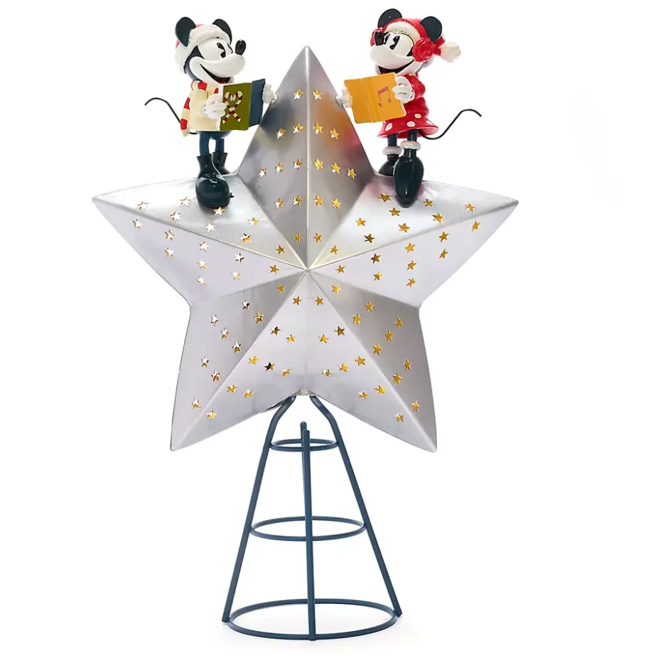 Mickey And Minnie Walt's Holiday Lodge Tree Topper 1 Mickey And Minnie Walt's Holiday Lodge Tree Topper