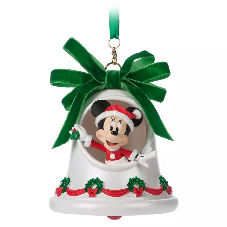 Santa Minnie Mouse Bell Sketchbook Ornament 1 Santa Minnie Mouse Bell Sketchbook Ornament