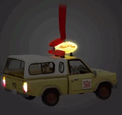 Pizza Planet Delivery Truck Light-Up Ornament – Toy Story -Mila's Toys Store Pizzacar3