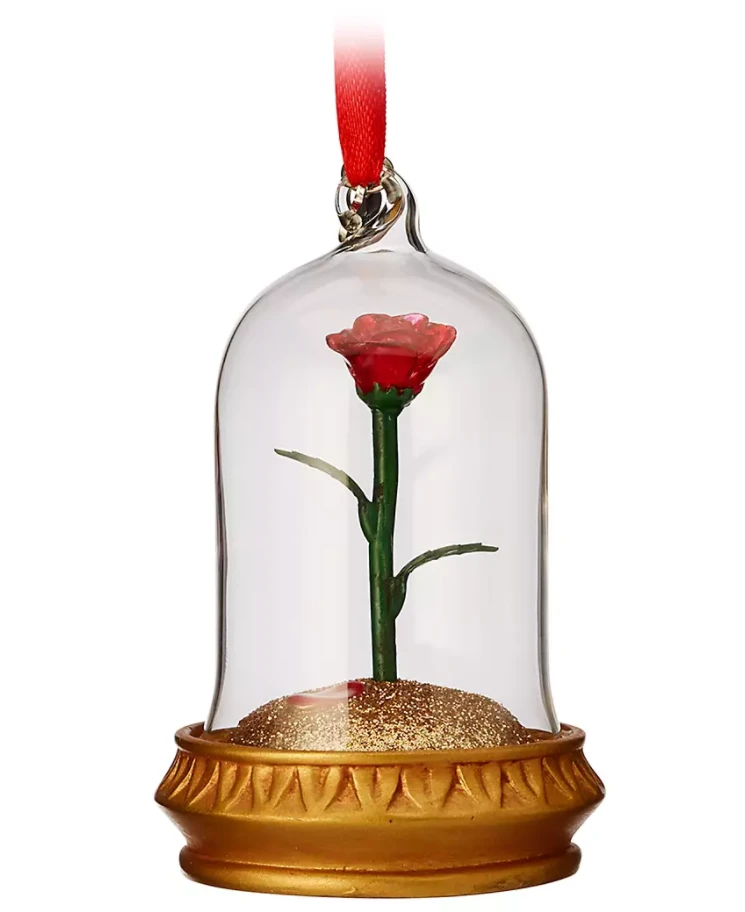 Beauty And The Beast -Enchanted Rose Light-Up Hanging Ornament 1 Beauty And The Beast -Enchanted Rose Light-Up Hanging Ornament