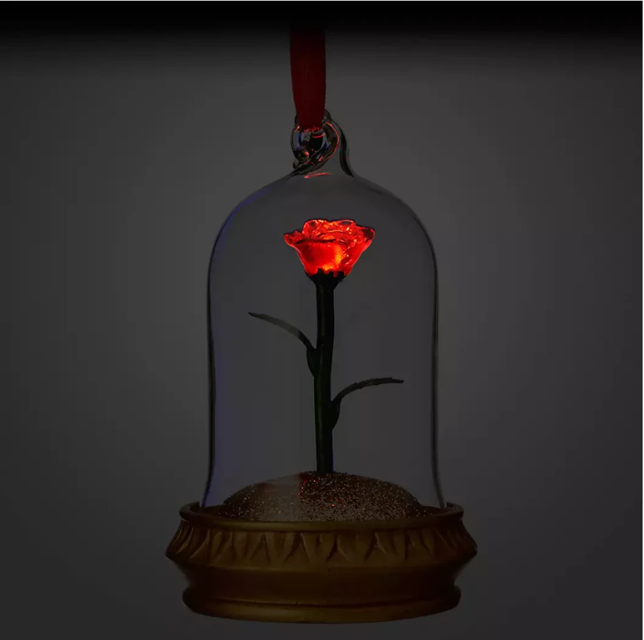 Beauty And The Beast -Enchanted Rose Light-Up Hanging Ornament 2 Beauty And The Beast -Enchanted Rose Light-Up Hanging Ornament - Image 2