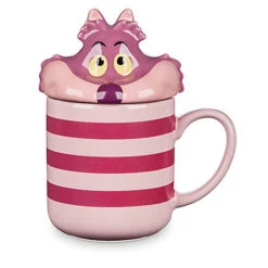 Cheshire Cat Peek-a-Boo Lid Ceramic Mug - Alice In Wonderland